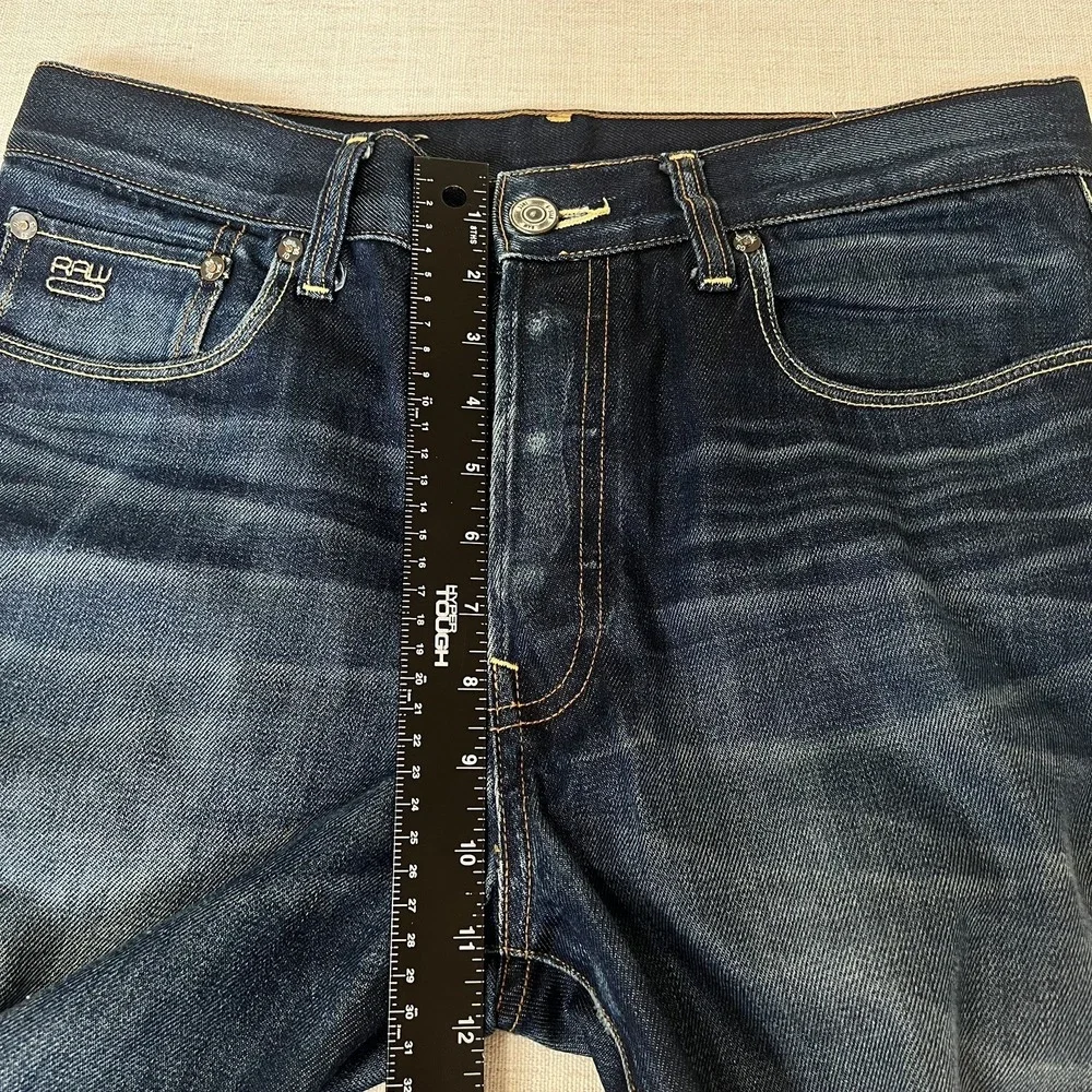 G-Star Raw '3301 STRAIGHT' Mens Straighg Dark Blue Button Fly Size W36 L34
